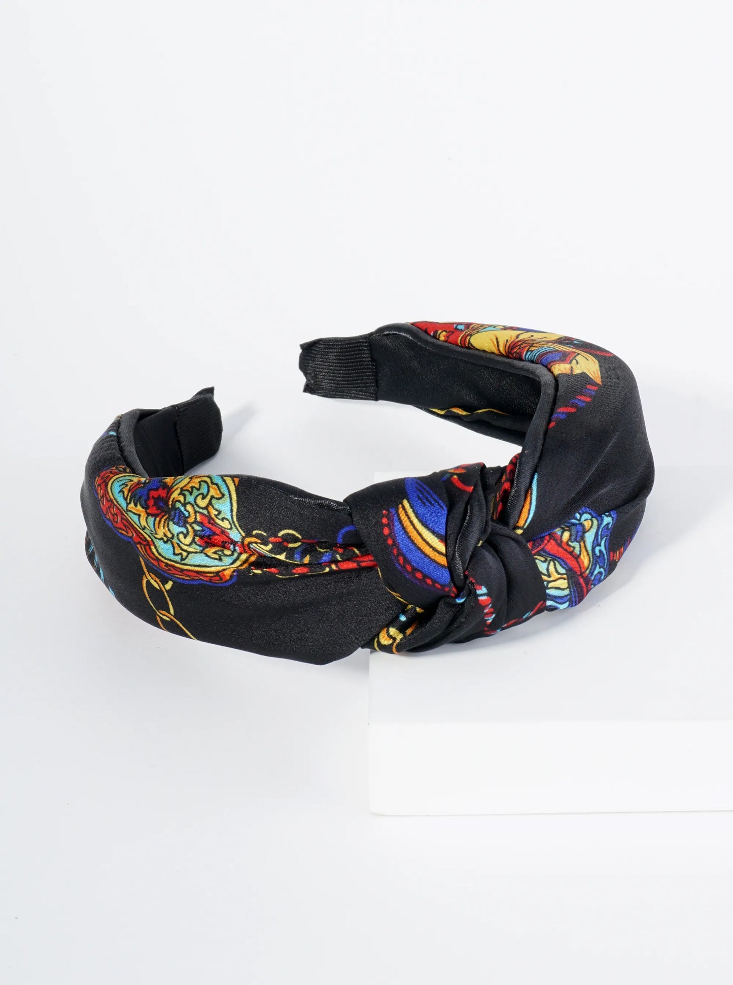 Printed Fabric Top Knotted Headband