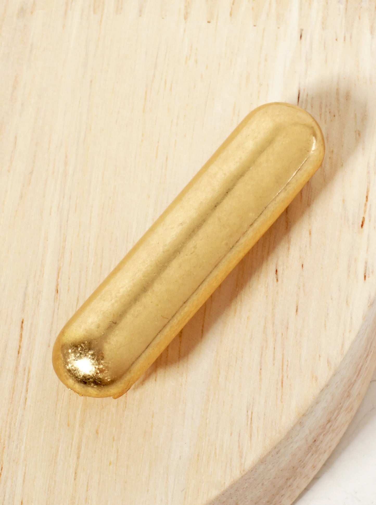 Puffy 2-inch Bar Metal Casting Hair-Pin