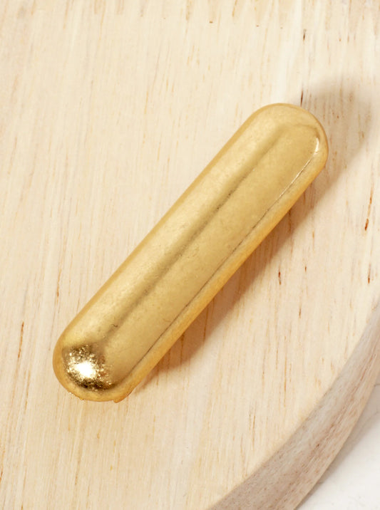 Puffy 2-inch Bar Metal Casting Hair-Pin