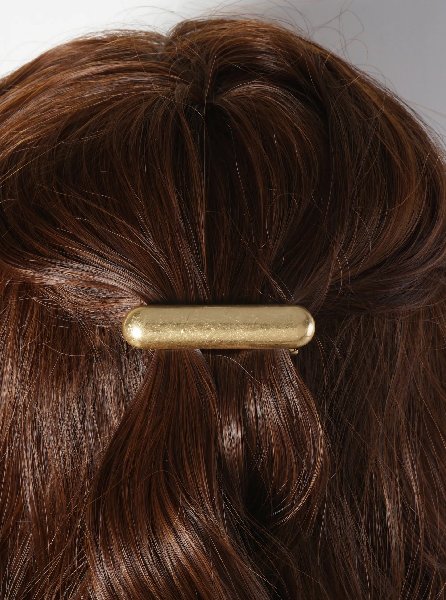 Puffy 2-inch Bar Metal Casting Hair-Pin
