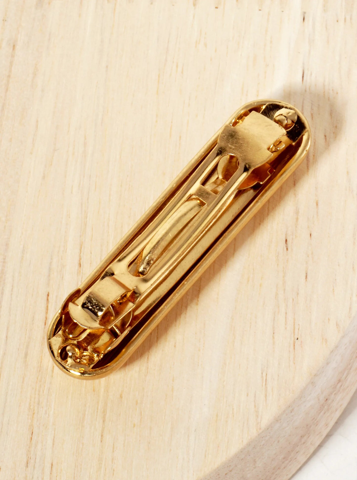 Puffy 2-inch Bar Metal Casting Hair-Pin