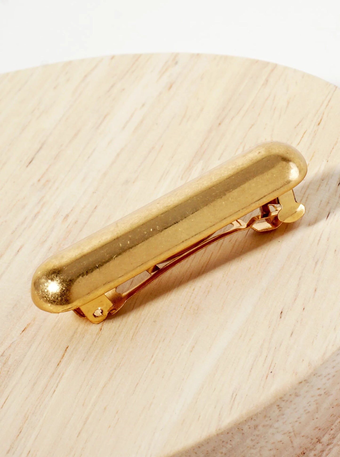 Puffy 2-inch Bar Metal Casting Hair-Pin