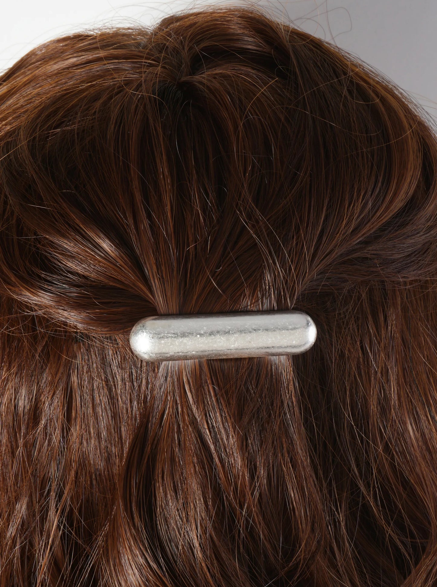Puffy 2-inch Bar Metal Casting Hair-Pin