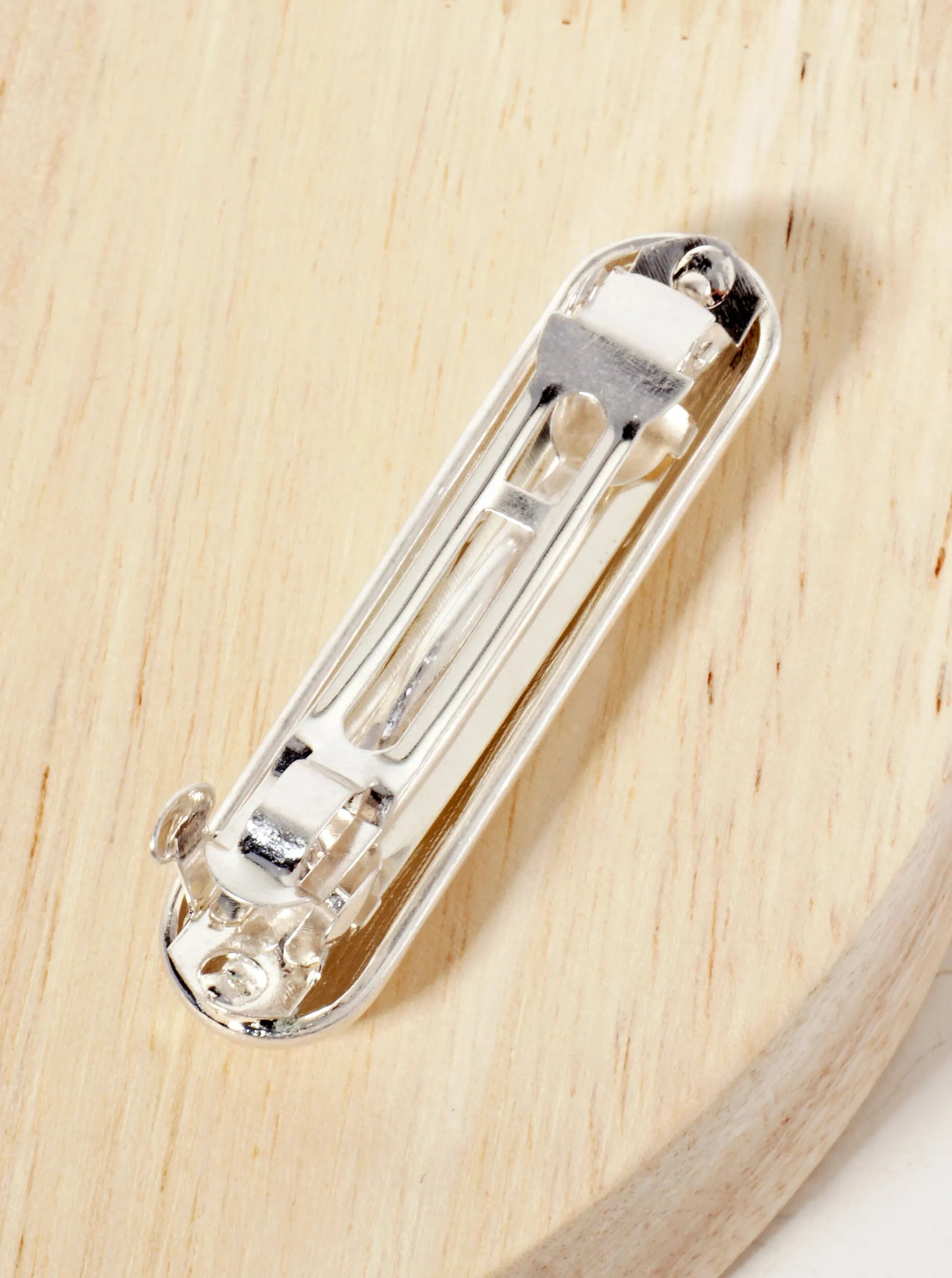 Puffy 2-inch Bar Metal Casting Hair-Pin