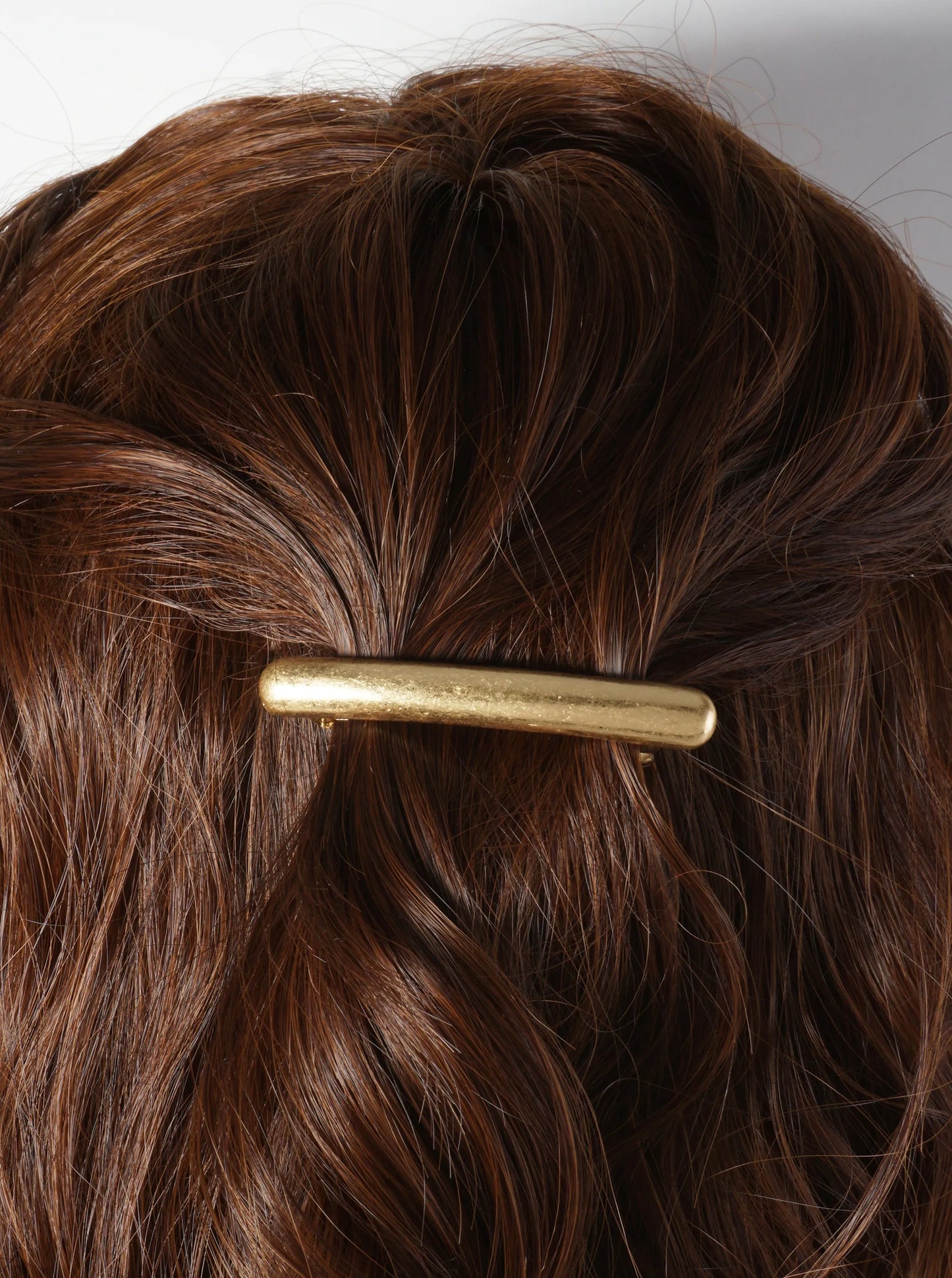Puffy Curved Bar Metal Casting Hair-Pin