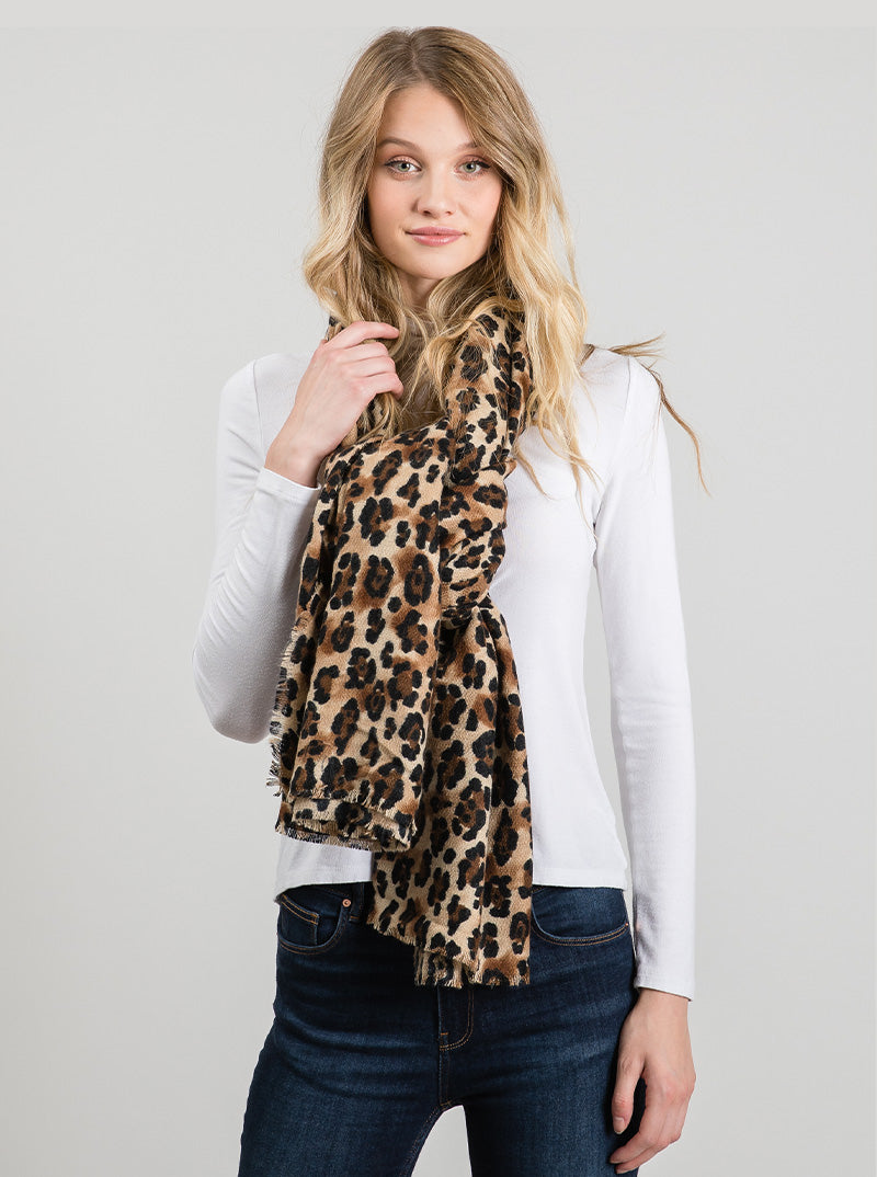 Python Snake Skin Animal Print Oblong Scarf