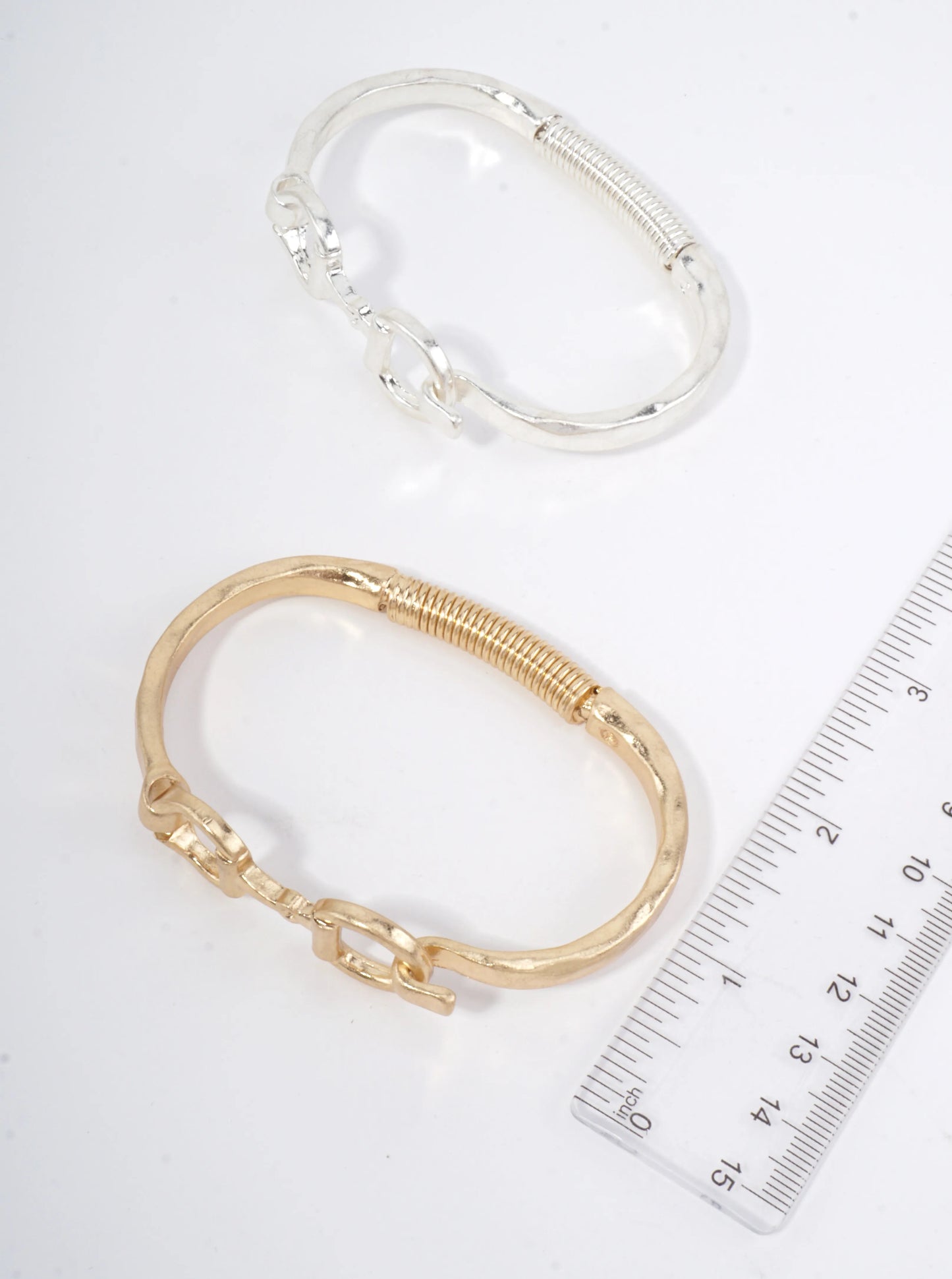 Equestrian Link Open Bangle Bracelet