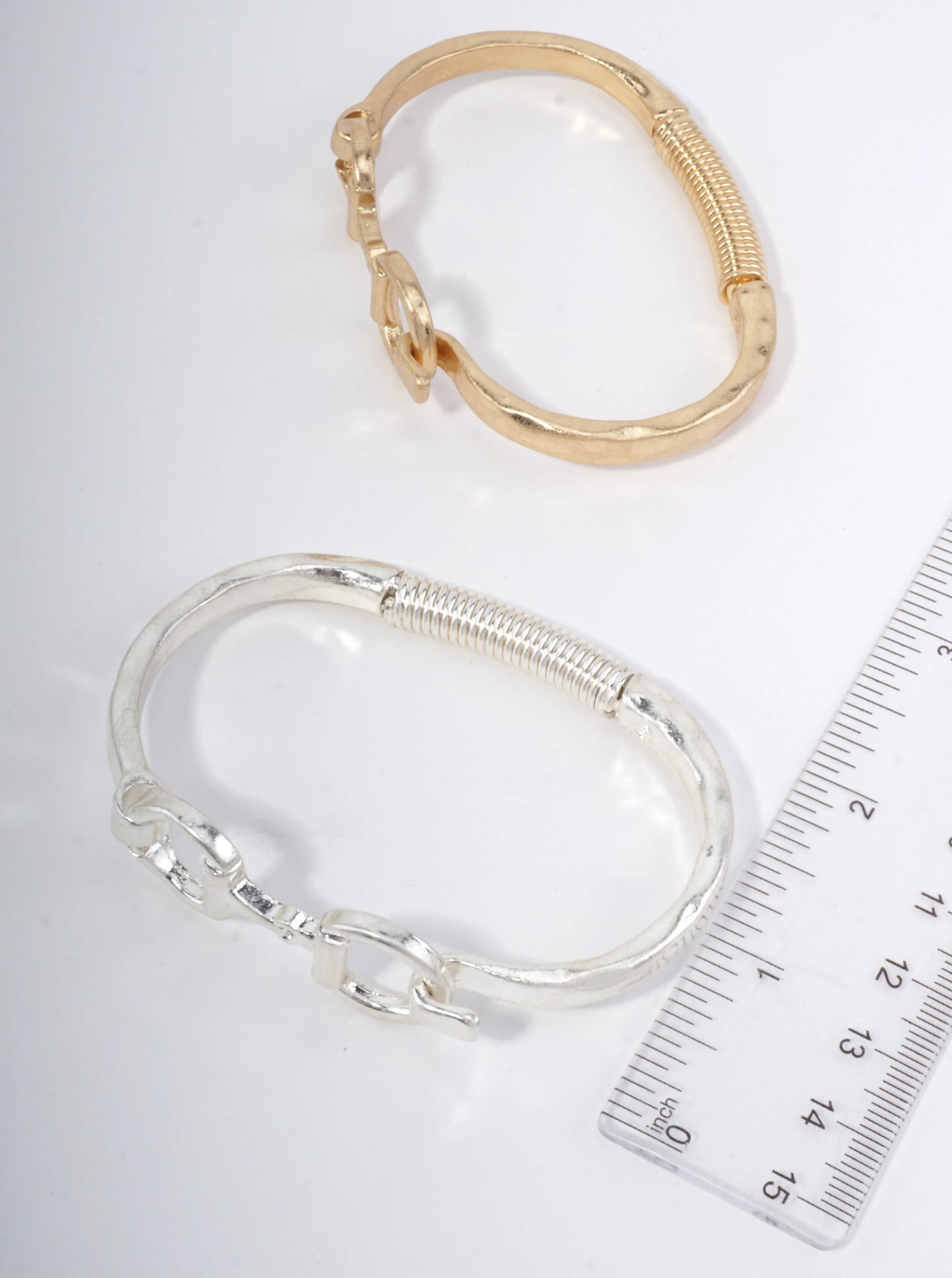 Equestrian Link Open Bangle Bracelet