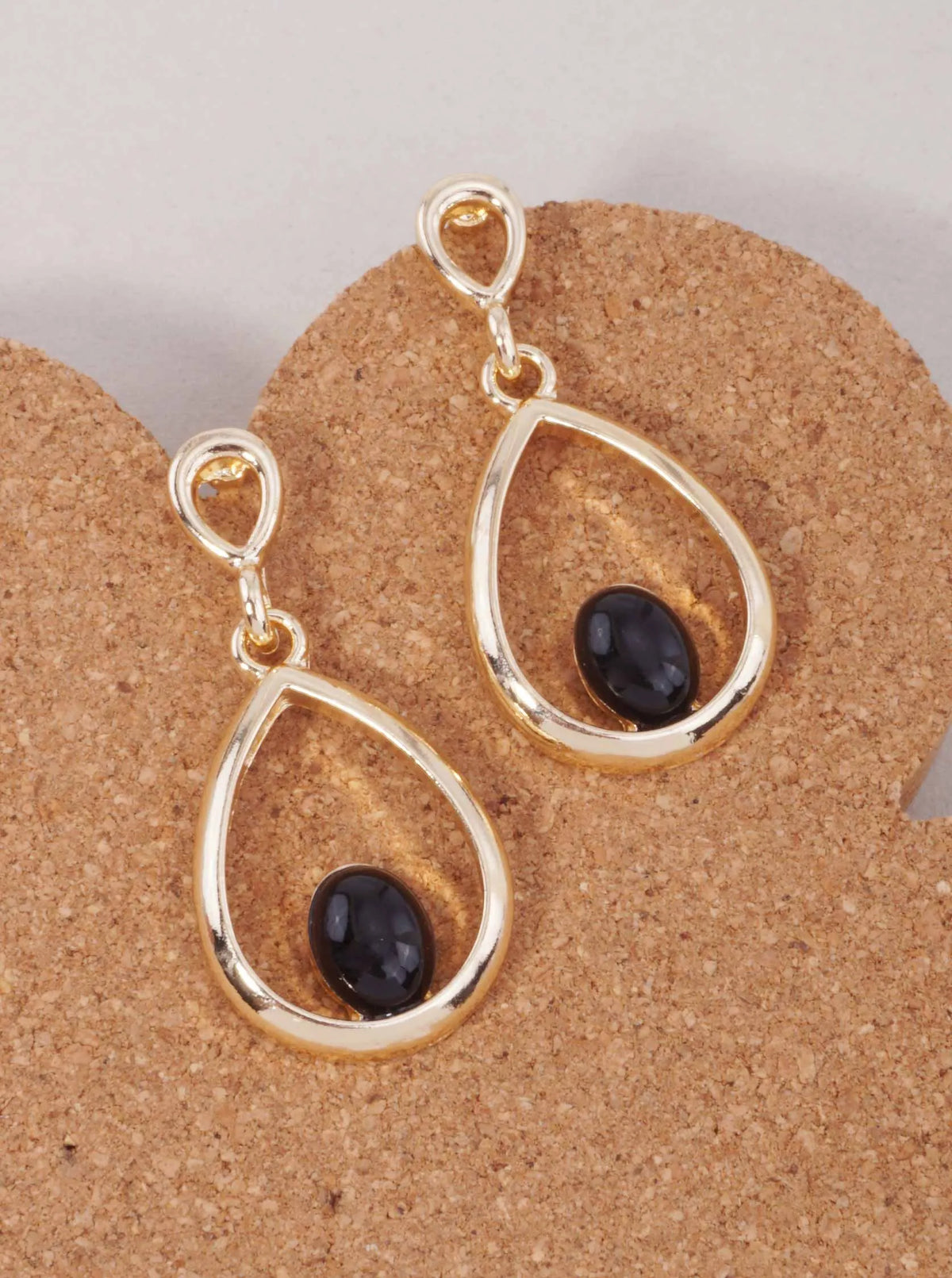 PEARL TEARDROP POLISHED POST DROP EARRINGS