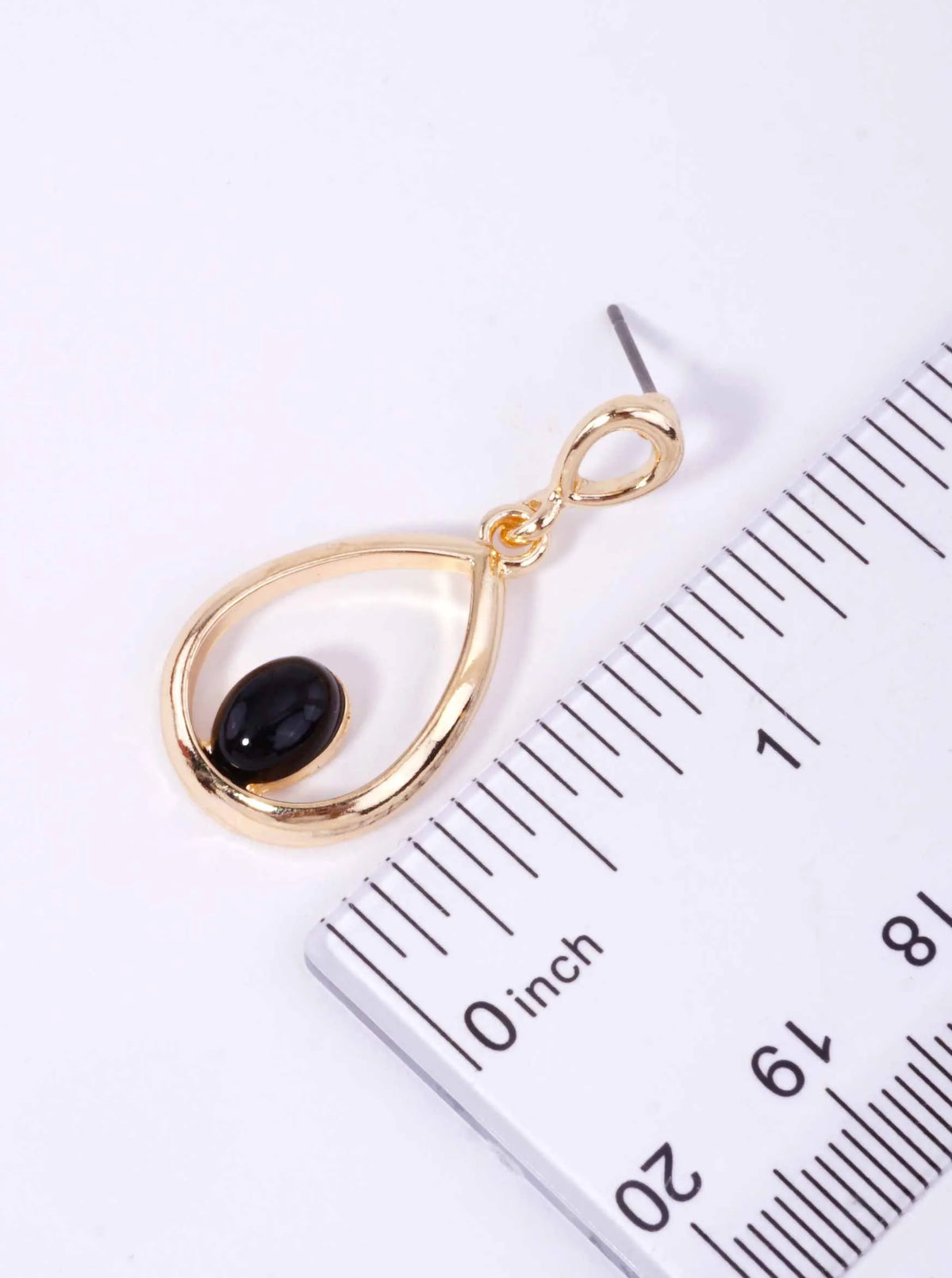 PEARL TEARDROP POLISHED POST DROP EARRINGS