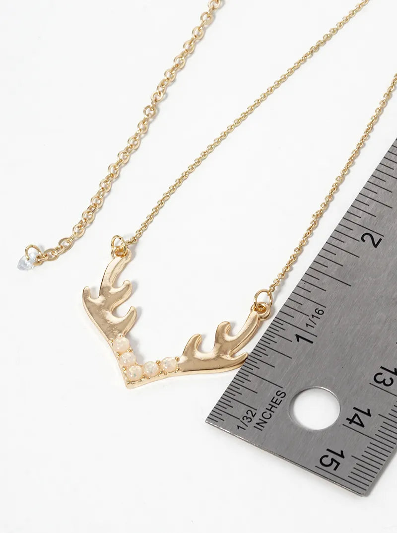 Rudolph Pendant Christmas Themed Necklace