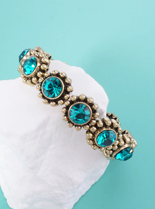 Western Stretch Crystal Beaded Bracelet