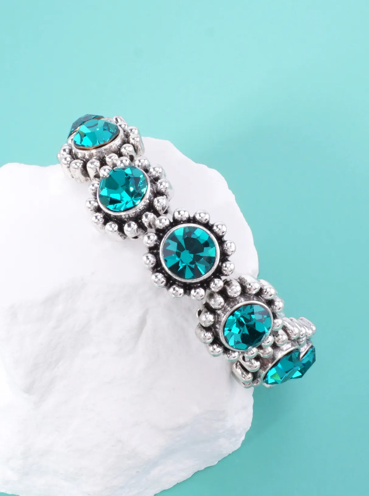 Western Stretch Crystal Beaded Bracelet