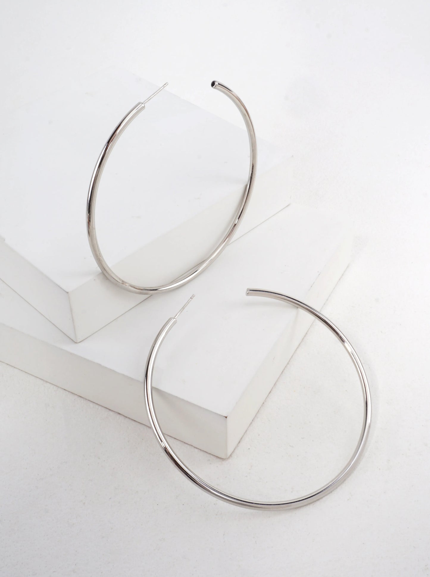 14K Gold-Dipped Classic Round Hoop Earrings 2.80in