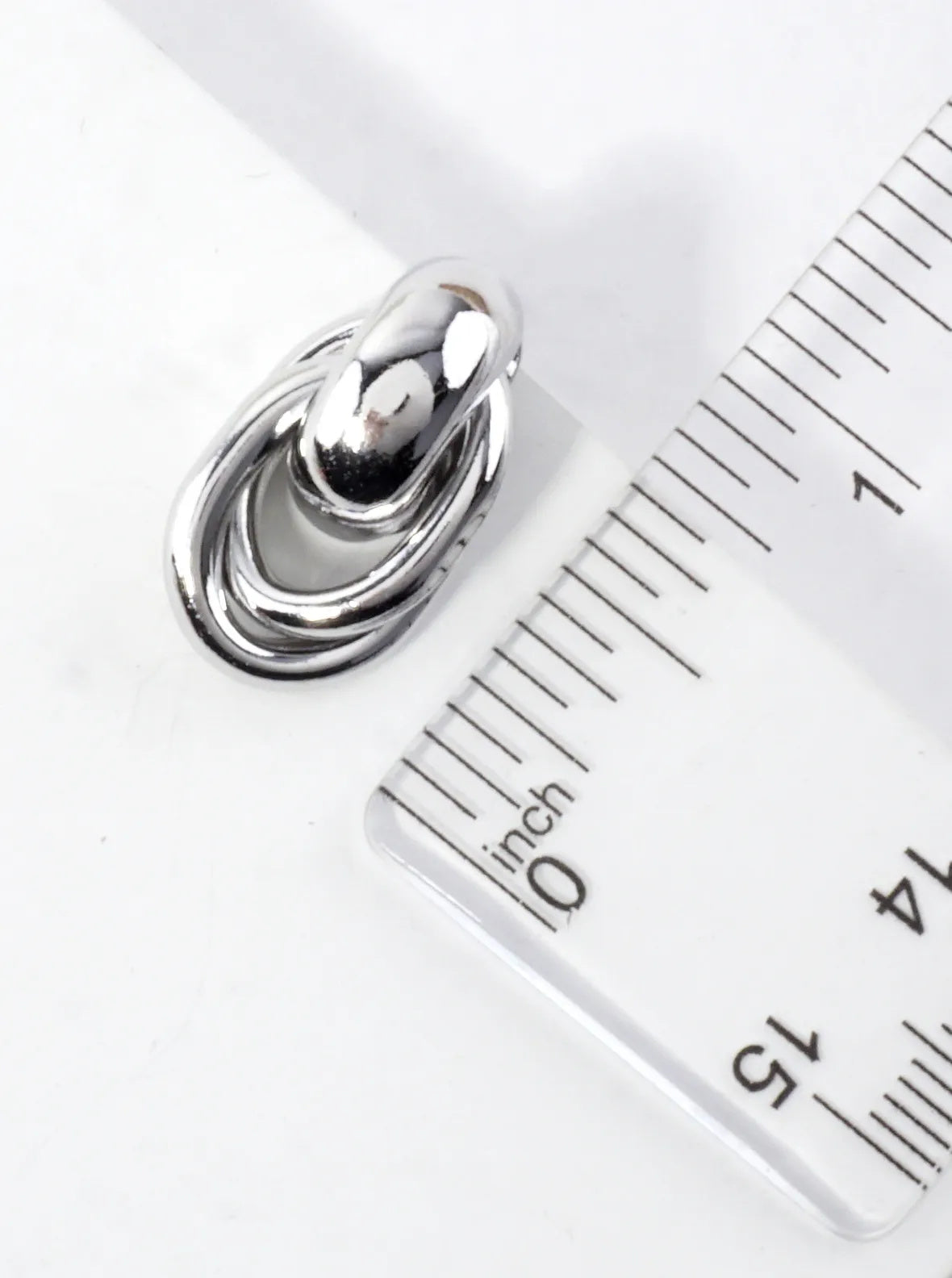 Small Brass Ring Doorknocker Earrings
