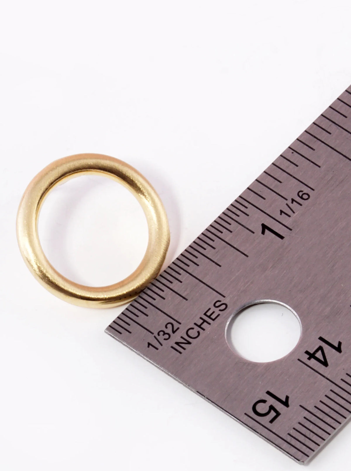 Satin Metal 20mm Circle Stud Earrings