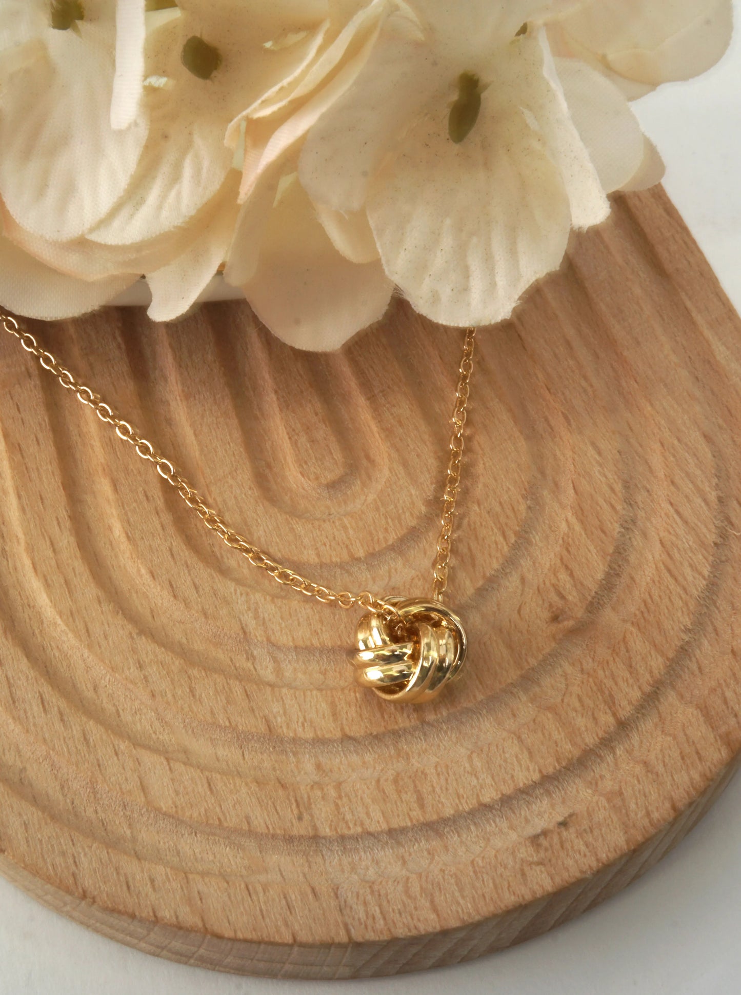 Sculptural Knot Pendant Necklace