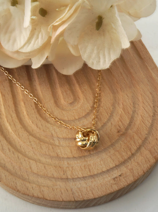 Sculptural Knot Pendant Necklace