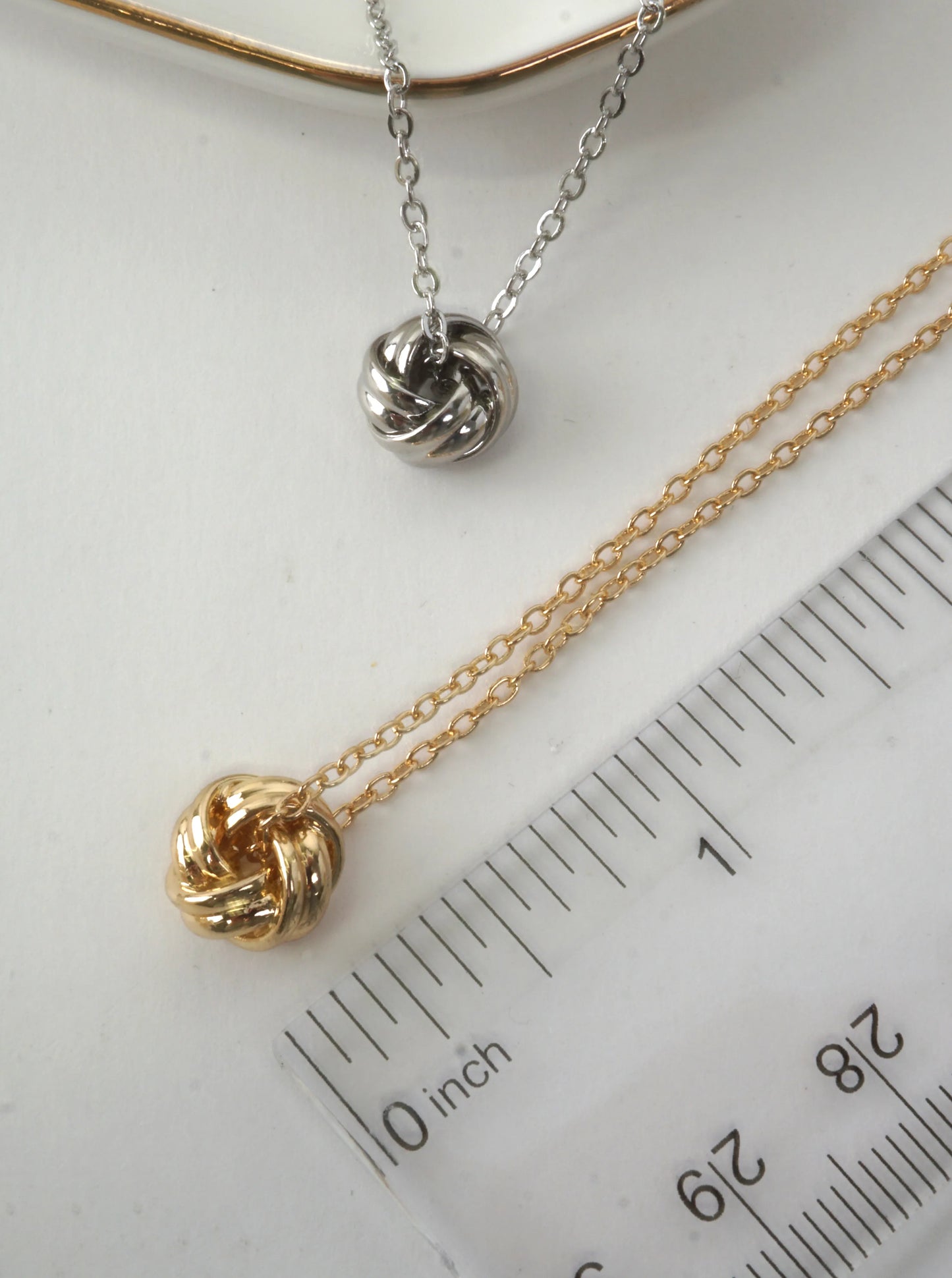 Sculptural Knot Pendant Necklace