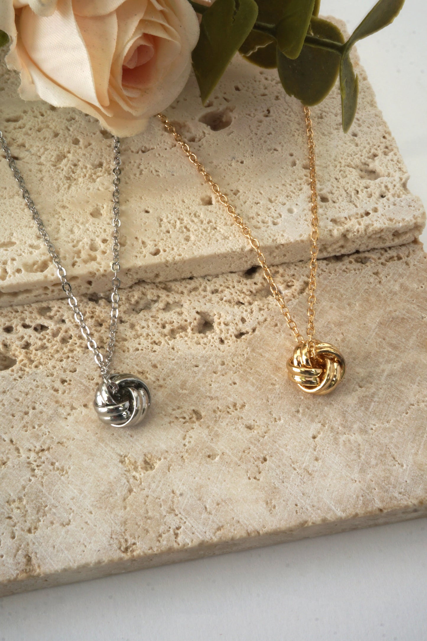 Sculptural Knot Pendant Necklace