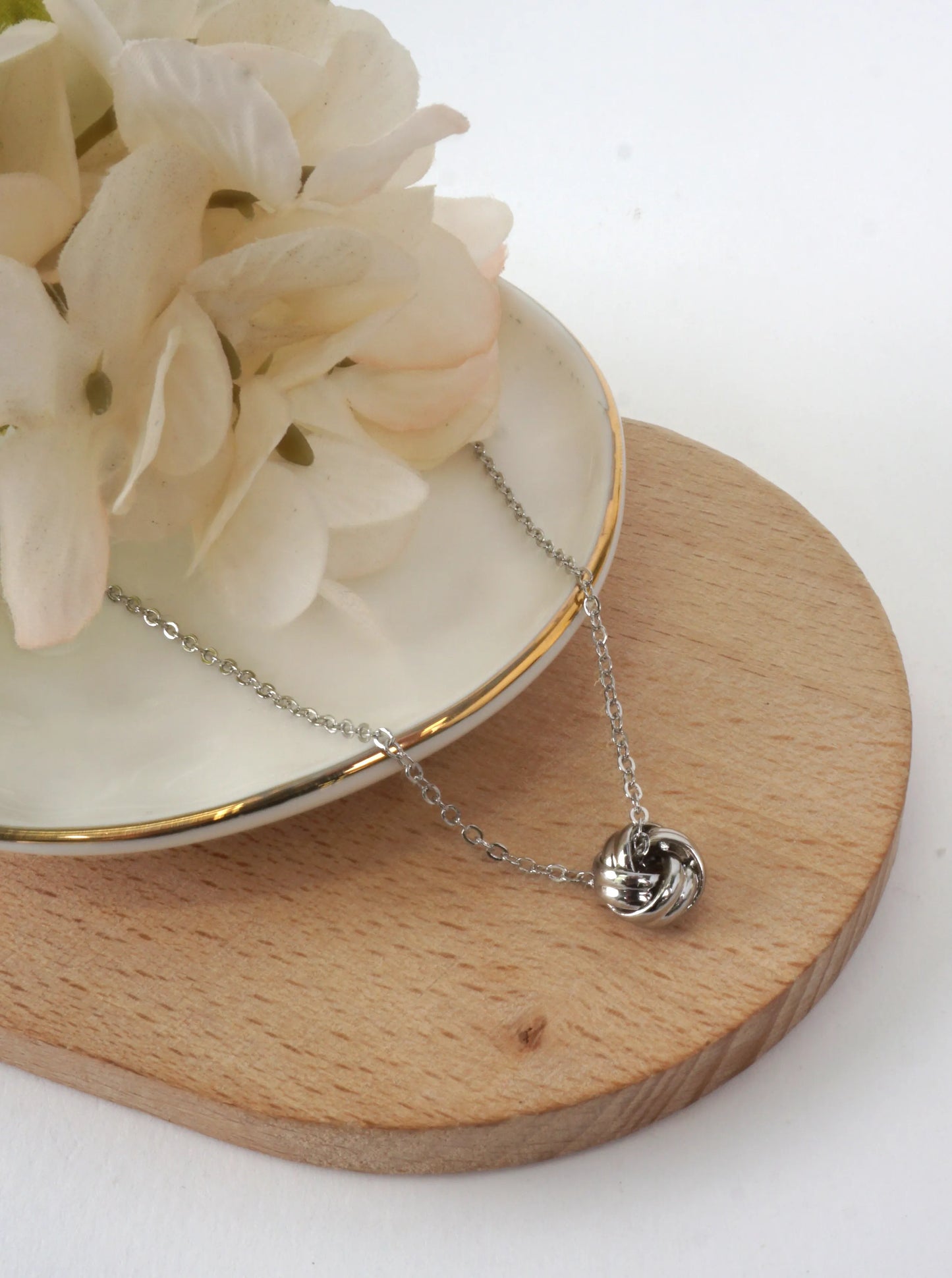 Sculptural Knot Pendant Necklace