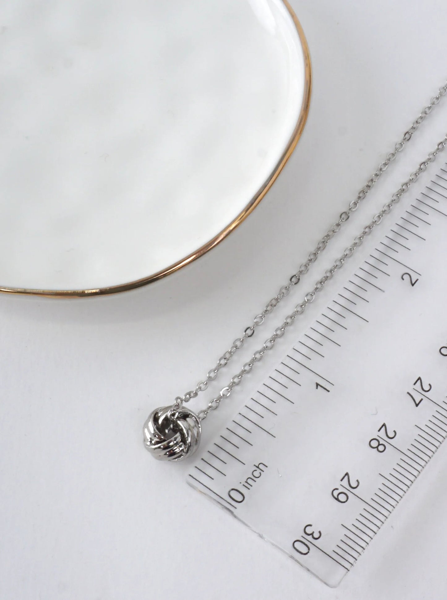 Sculptural Knot Pendant Necklace
