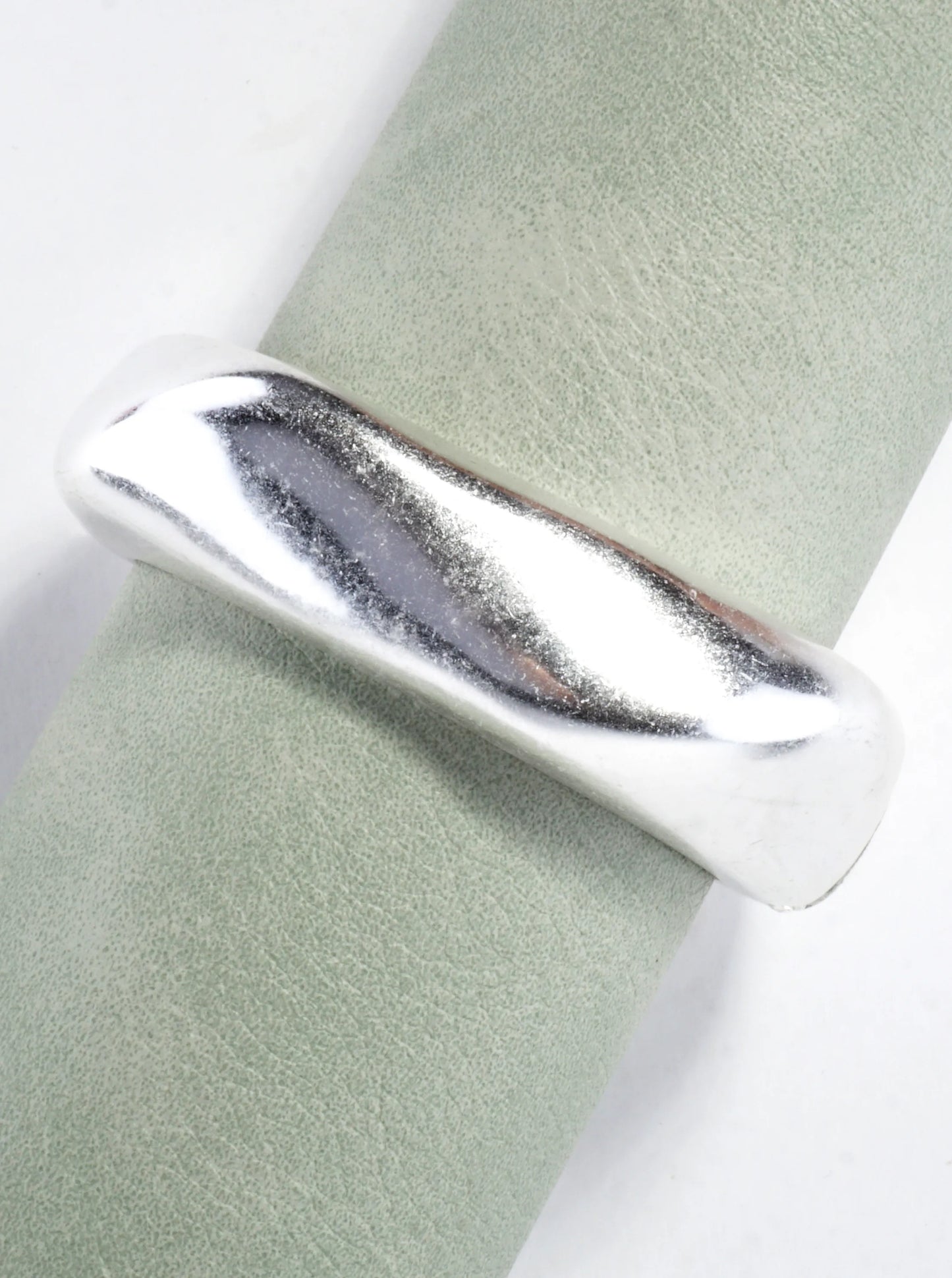 Sculptural Square Hinge Bangle Bracelet