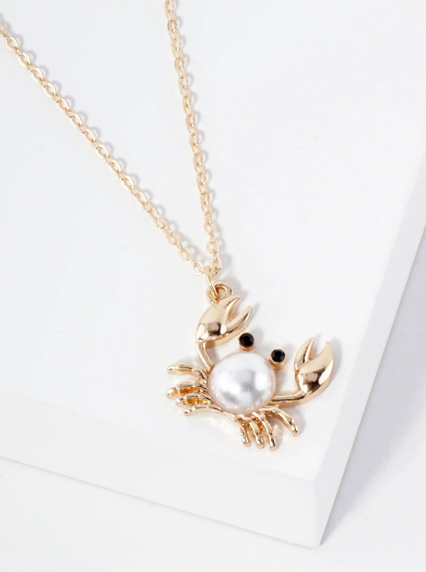 Sea-Life Crab Pendant 16-inch Necklace