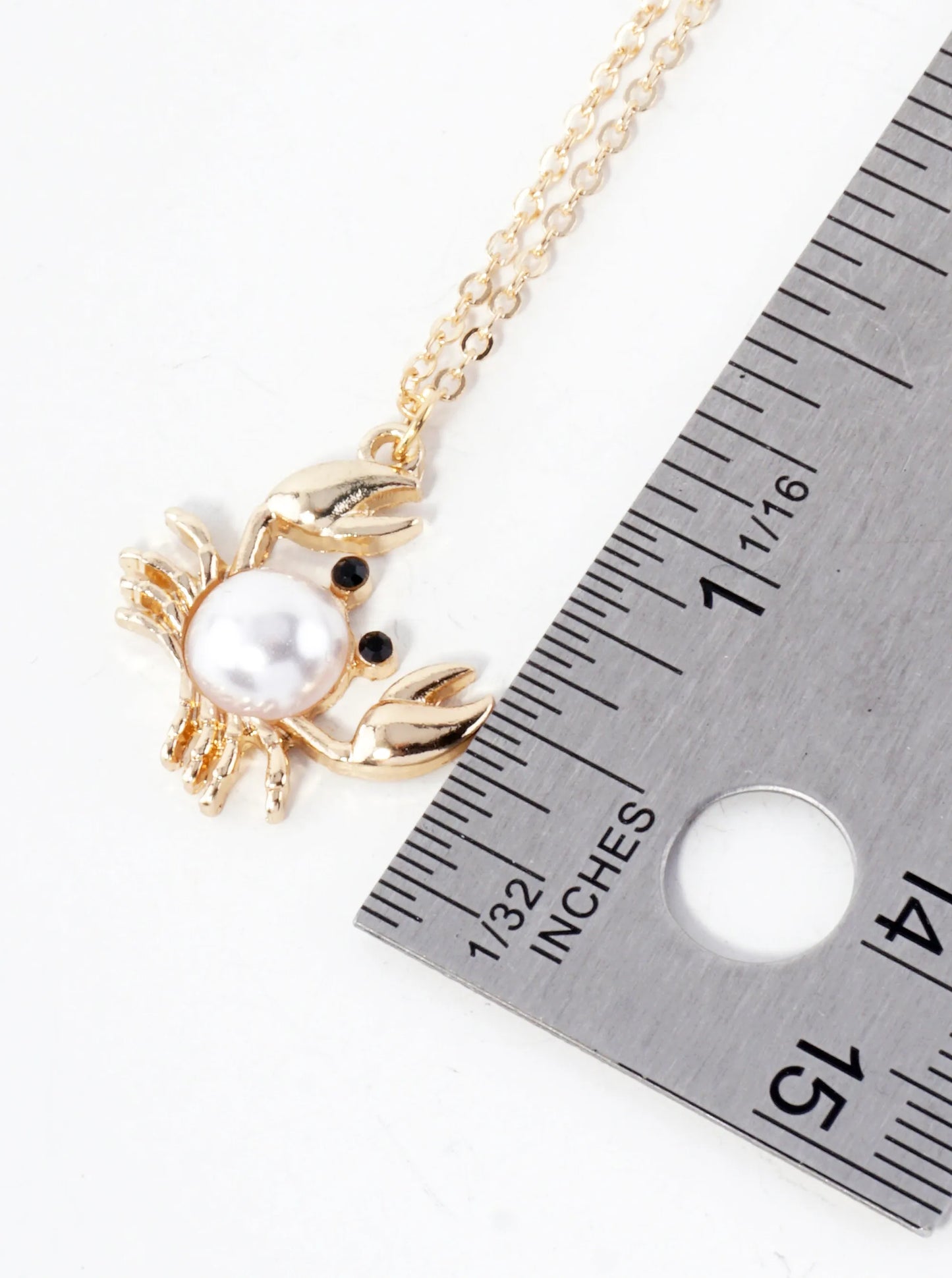 Sea-Life Crab Pendant 16-inch Necklace