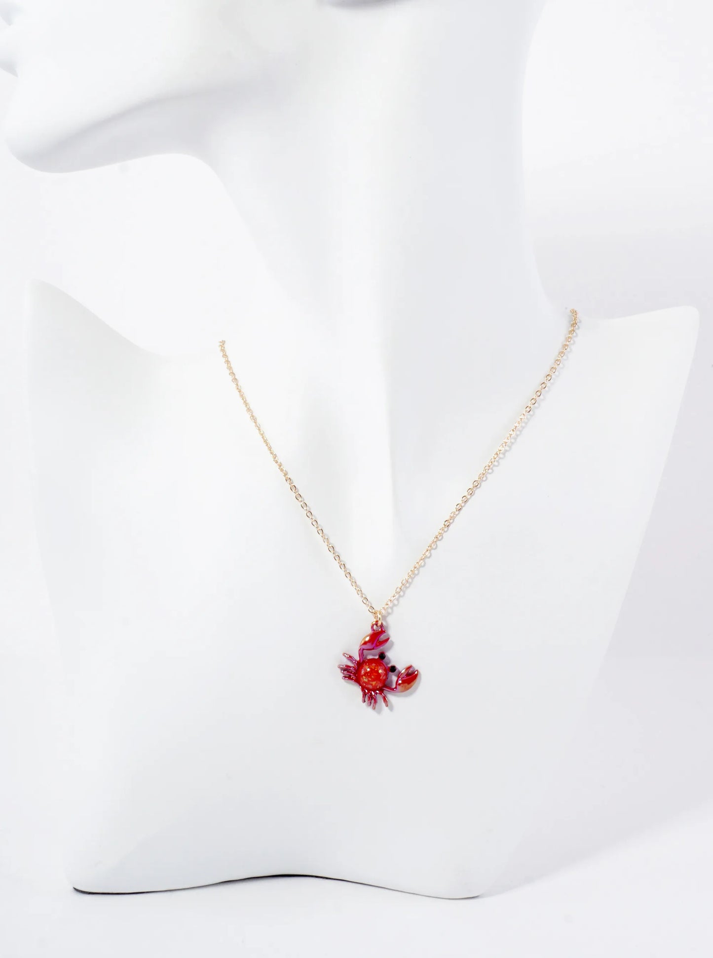 Sea-Life Crab Pendant 16-inch Necklace