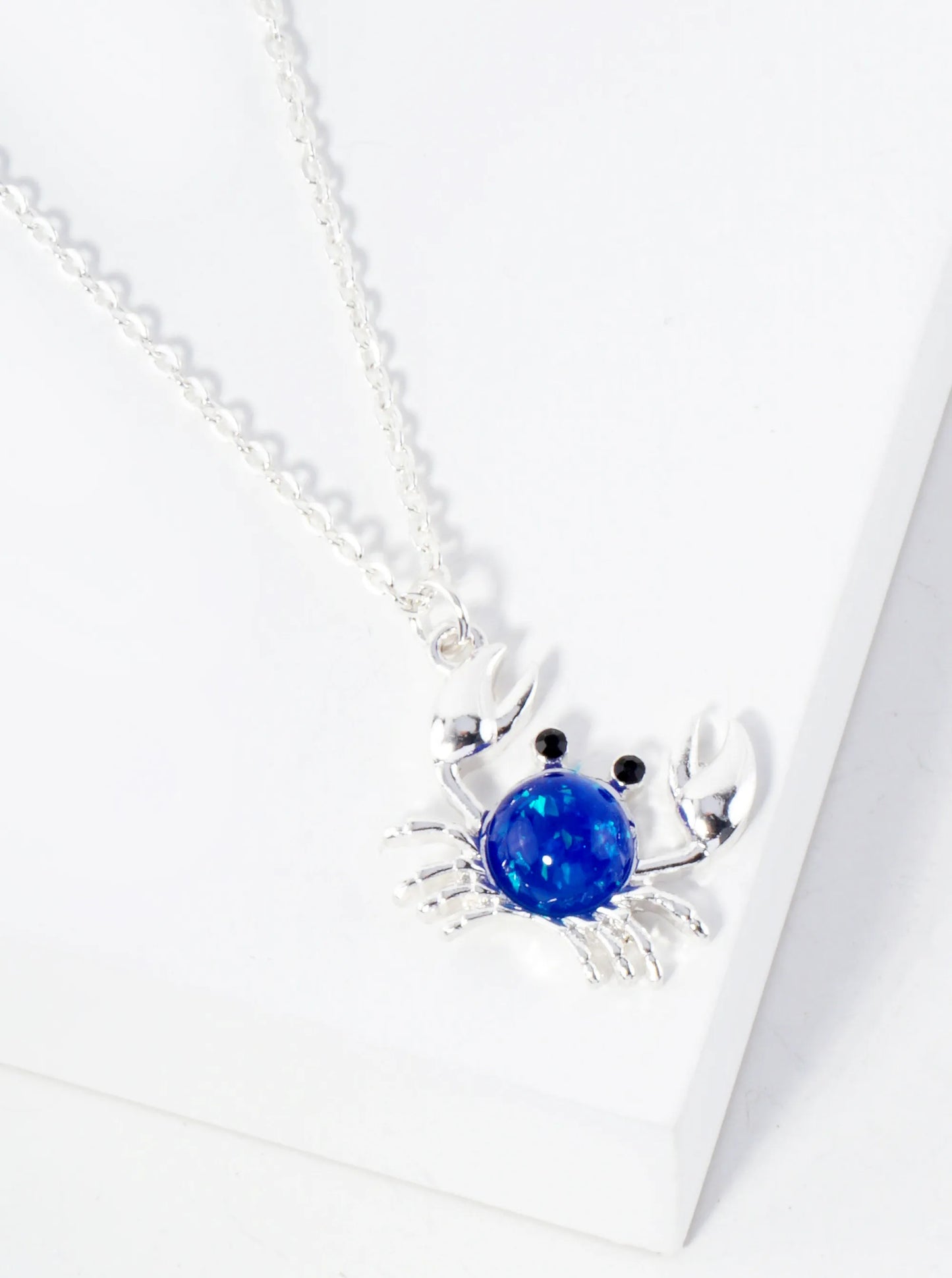 Sea-Life Crab Pendant 16-inch Necklace