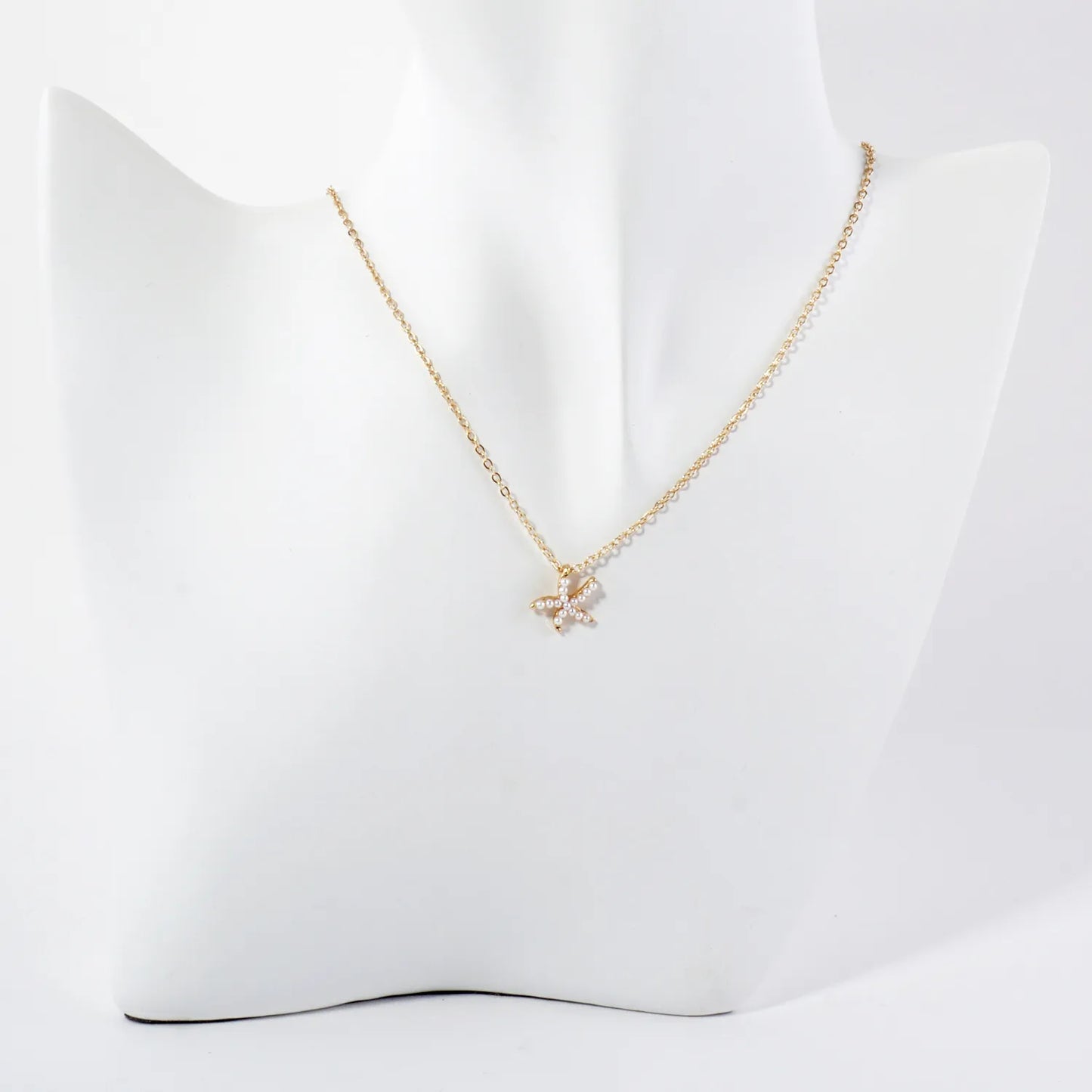 Sea-Life Crystal-Pave 11mm Starfish Pendant Necklace