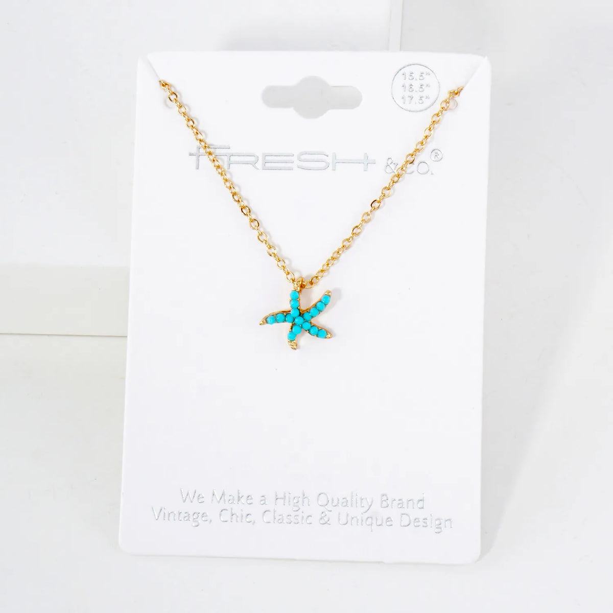 Sea-Life Crystal-Pave 11mm Starfish Pendant Necklace