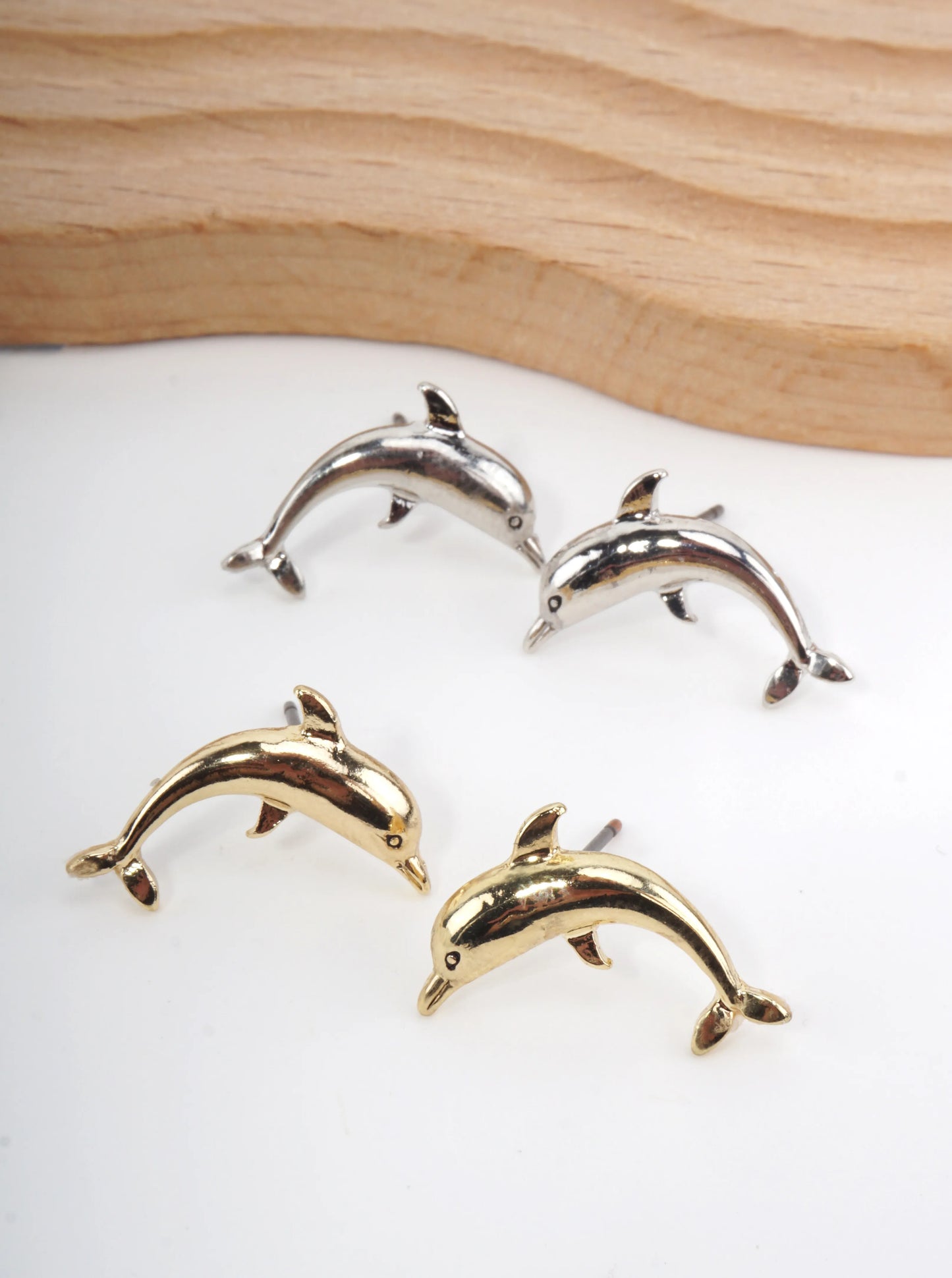 Sea Life Dolphin Stud Earrings