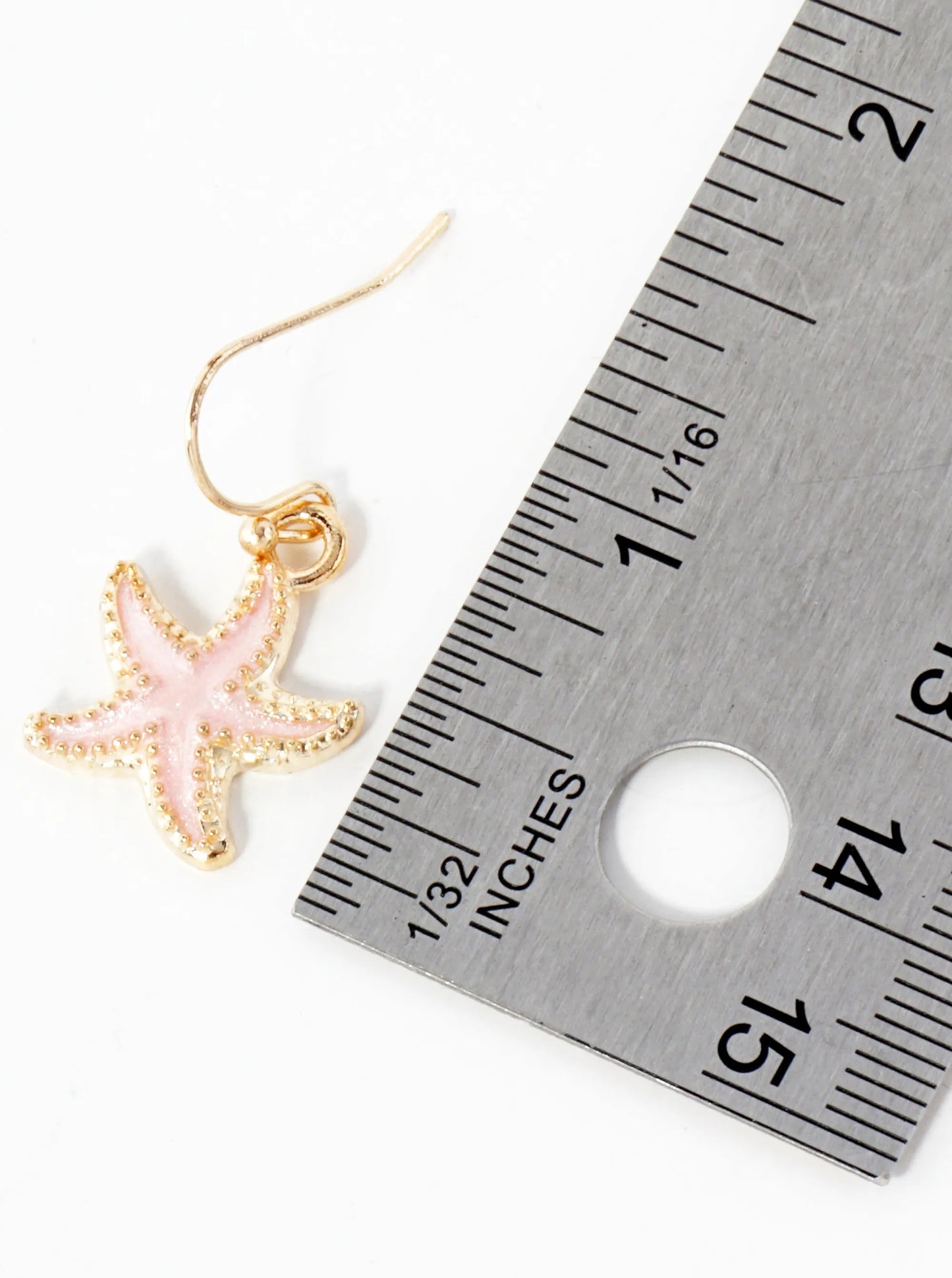 Sea-Life Metal Starfish Drop Dainty Dangle Earrings
