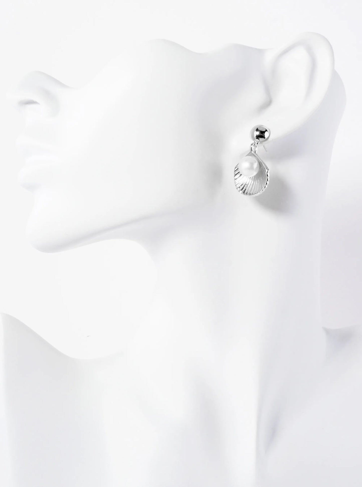 Sea-Life Pearl-Accented Shell 14K-Gold-Dipped Dangle Earrings
