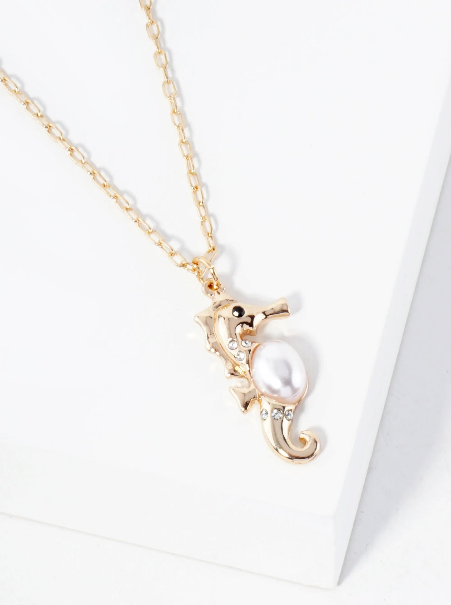 Sea-Life Seahorse Pendant 16-inch Necklace