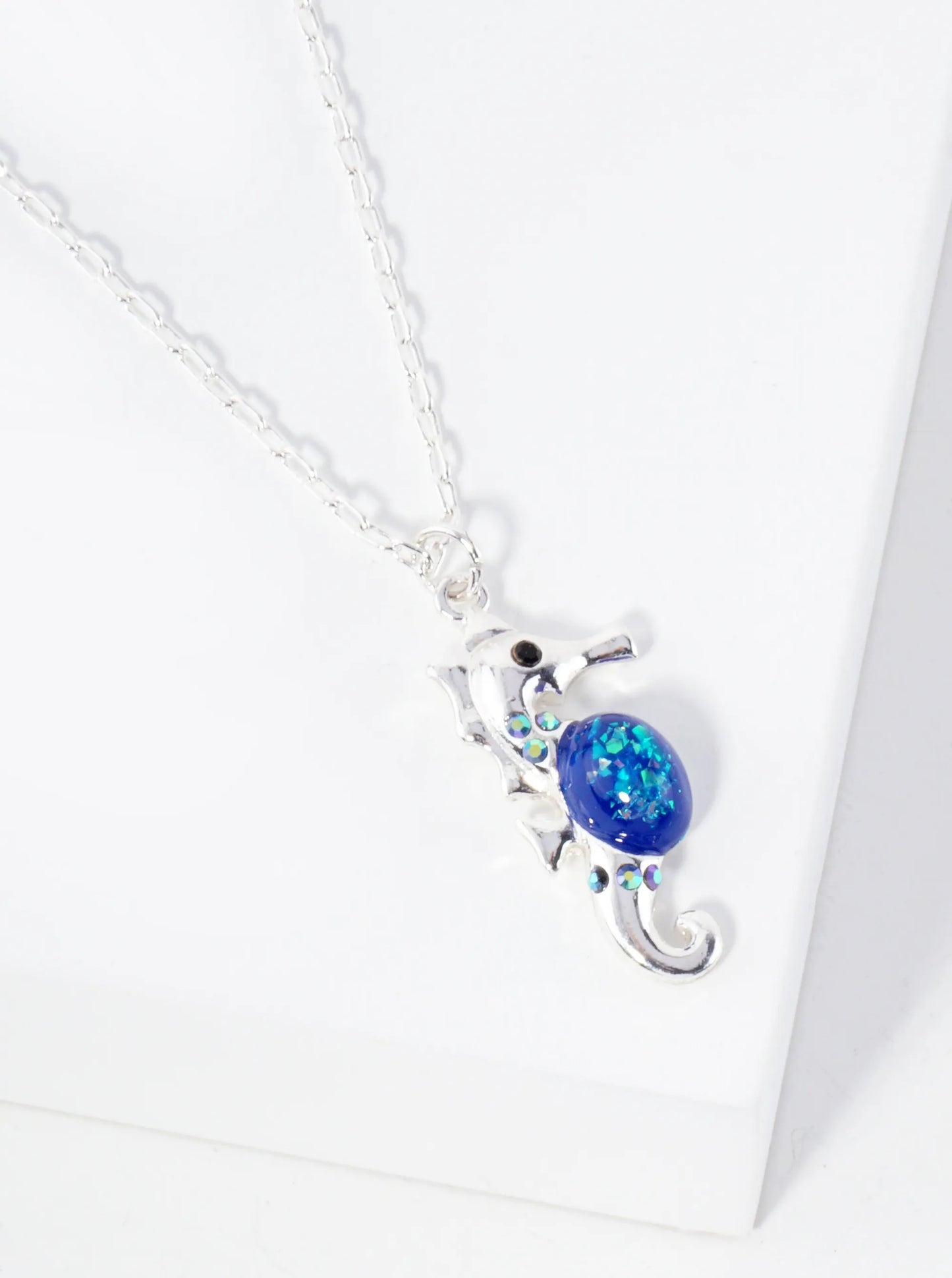Sea-Life Seahorse Pendant 16-inch Necklace