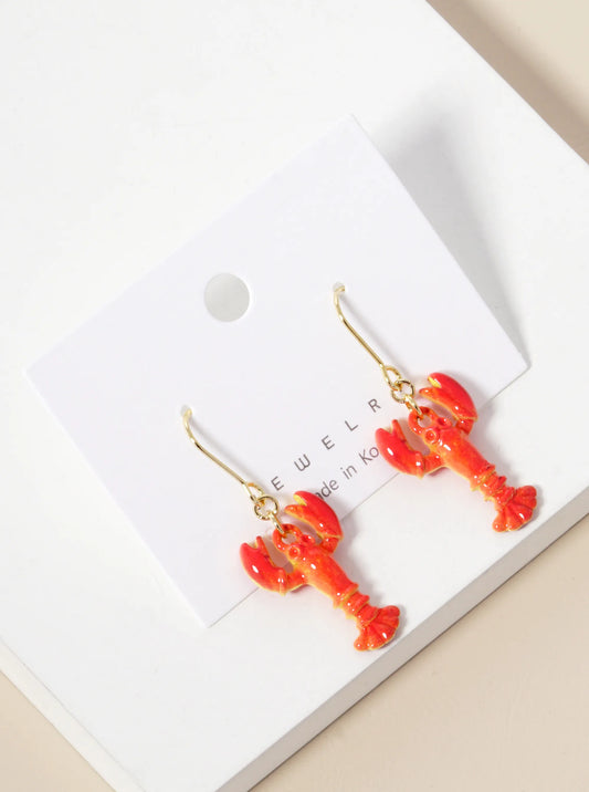 Sea Life Themed Dangle Drop Earrings