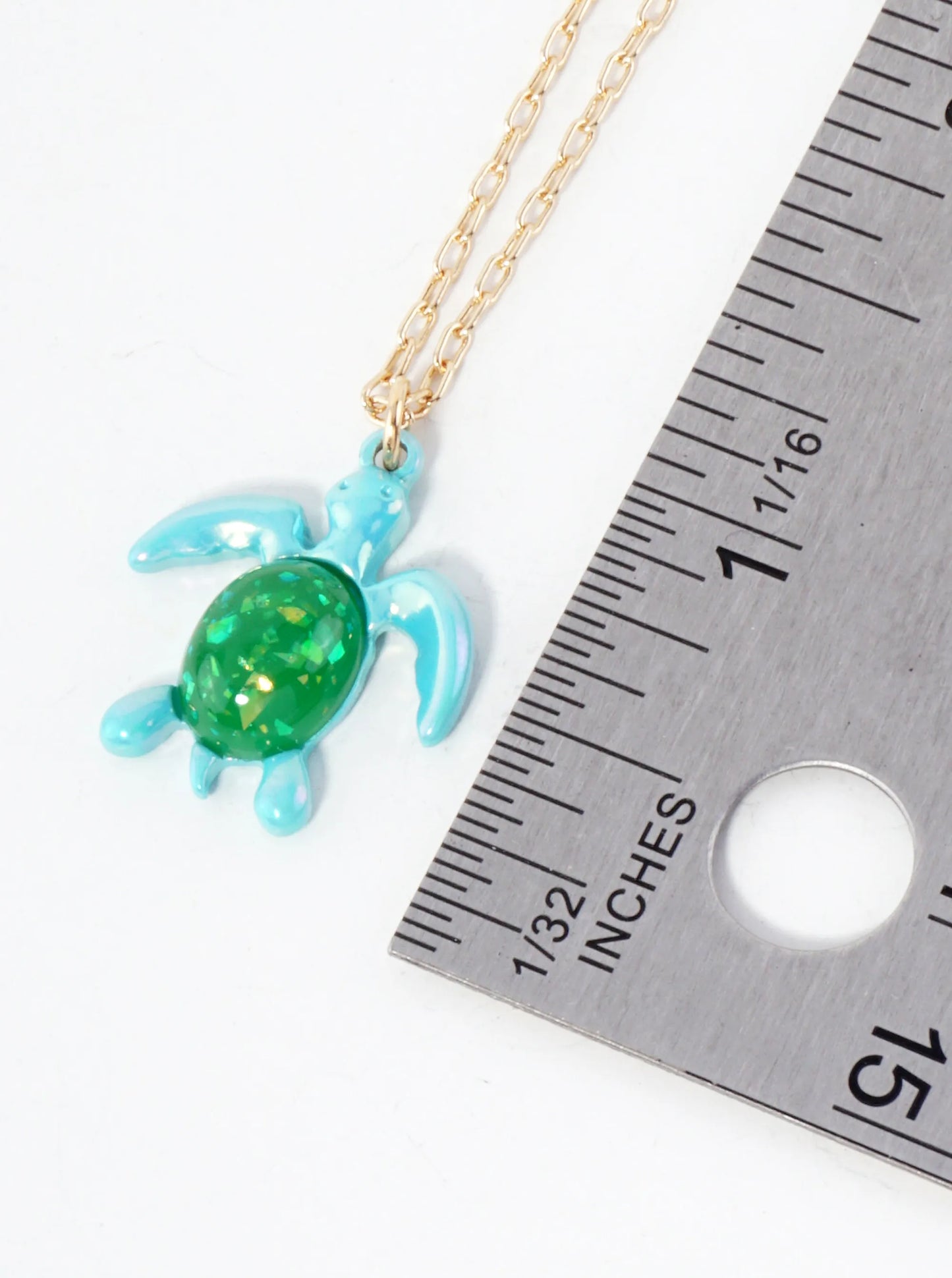 Sea-Life Turtle Pendant 16-inch Necklace