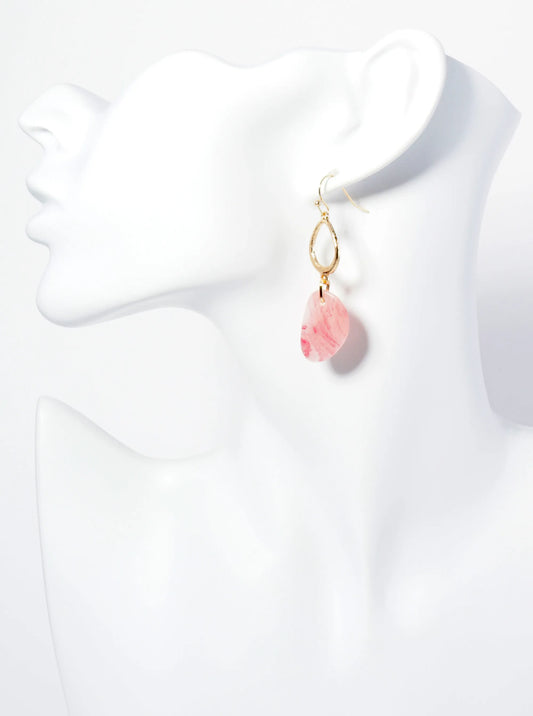 Semi-Precious Stone Drop Dangle Earrings