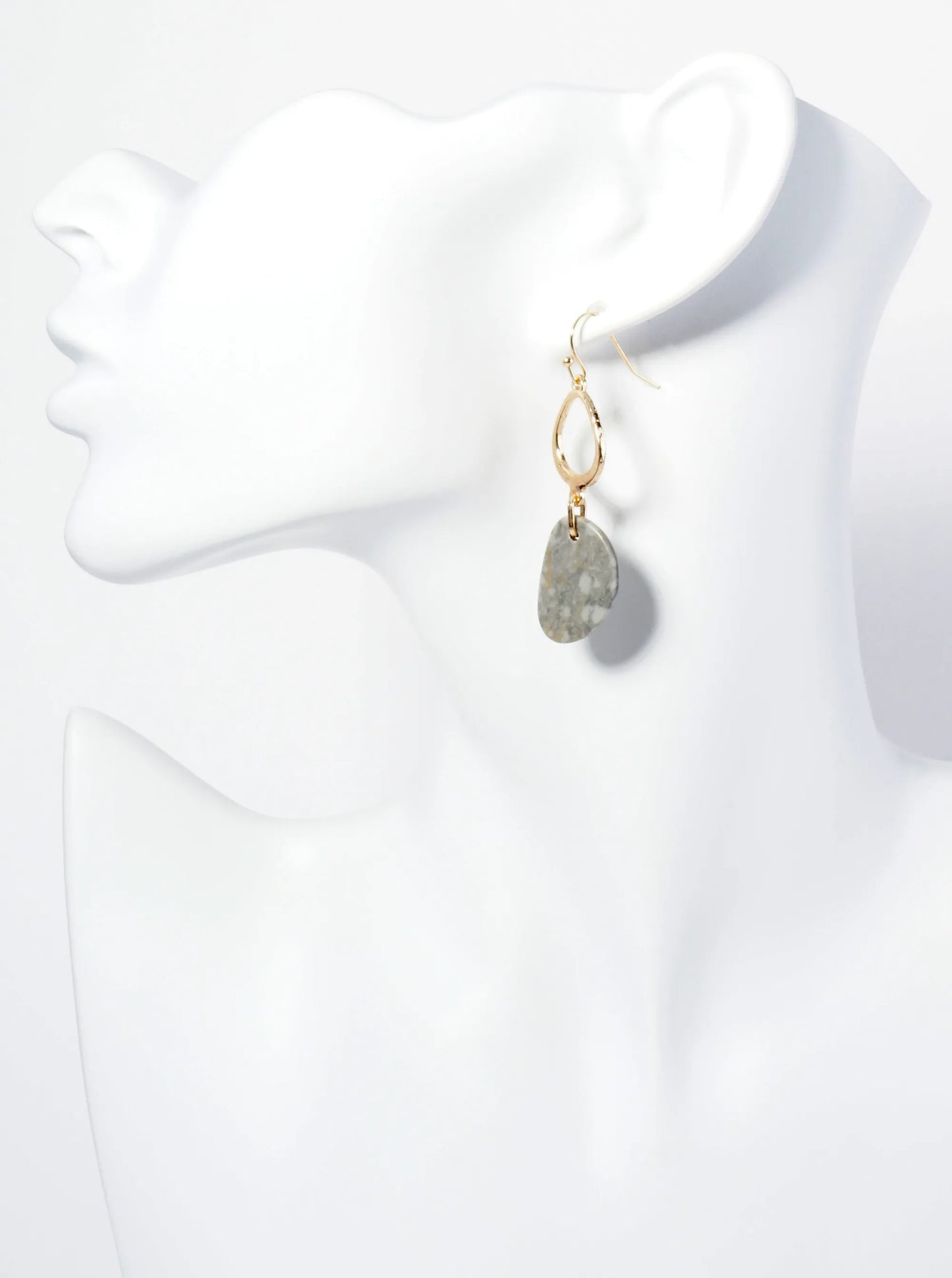 Semi-Precious Stone Drop Dangle Earrings