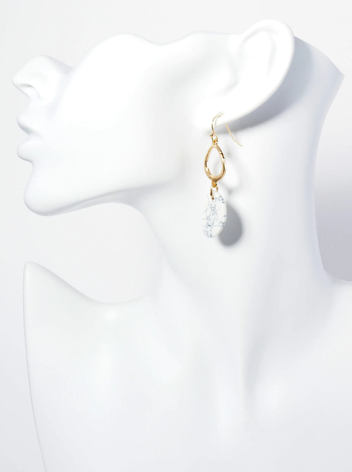 Semi-Precious Stone Drop Dangle Earrings