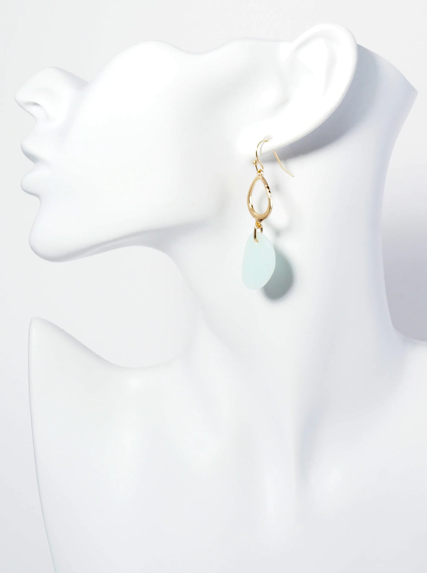 Semi-Precious Stone Drop Dangle Earrings