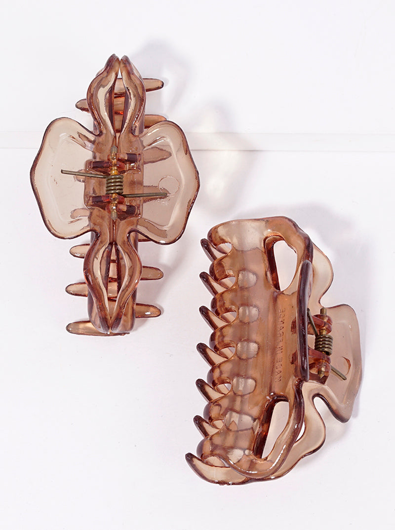 Set Of 2 Acetate Hair Claw Clips