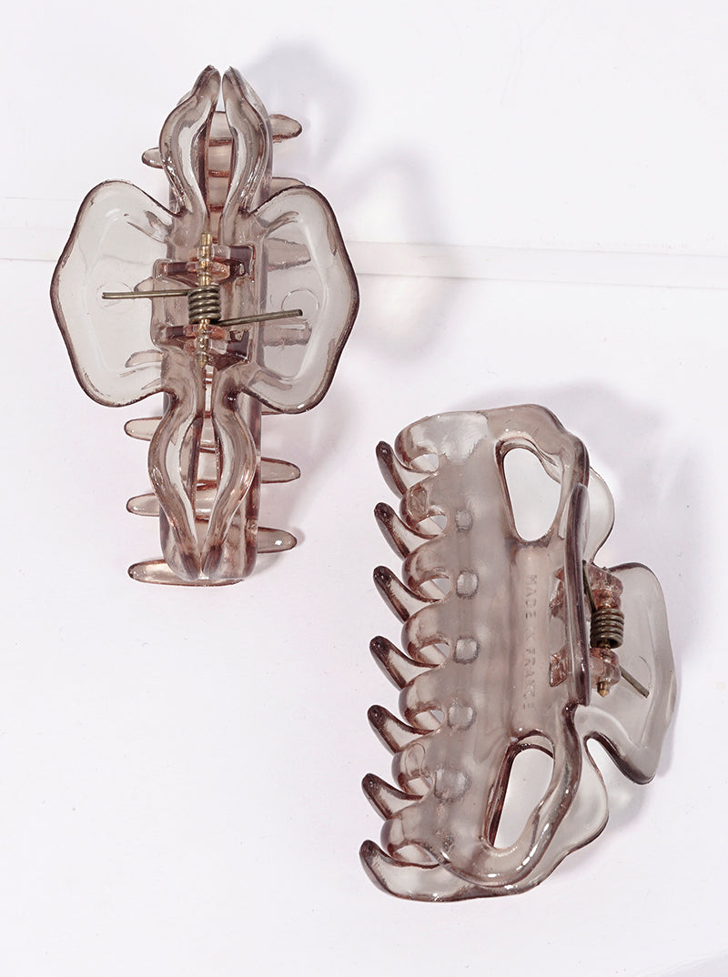 Set Of 2 Acetate Hair Claw Clips