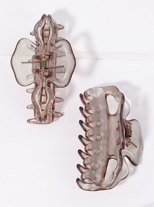 Set Of 2 Acetate Hair Claw Clips