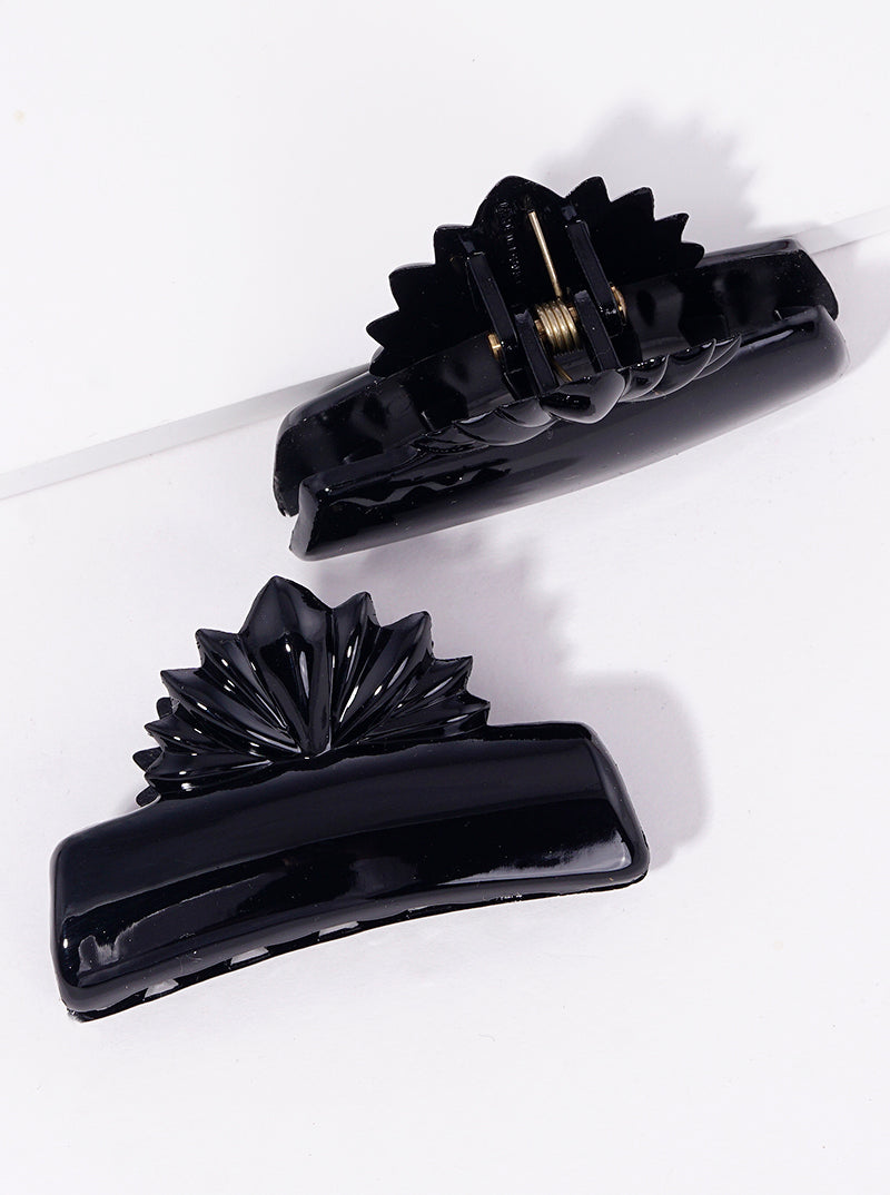 Set Of 2 Acetate Hair Claw Clips