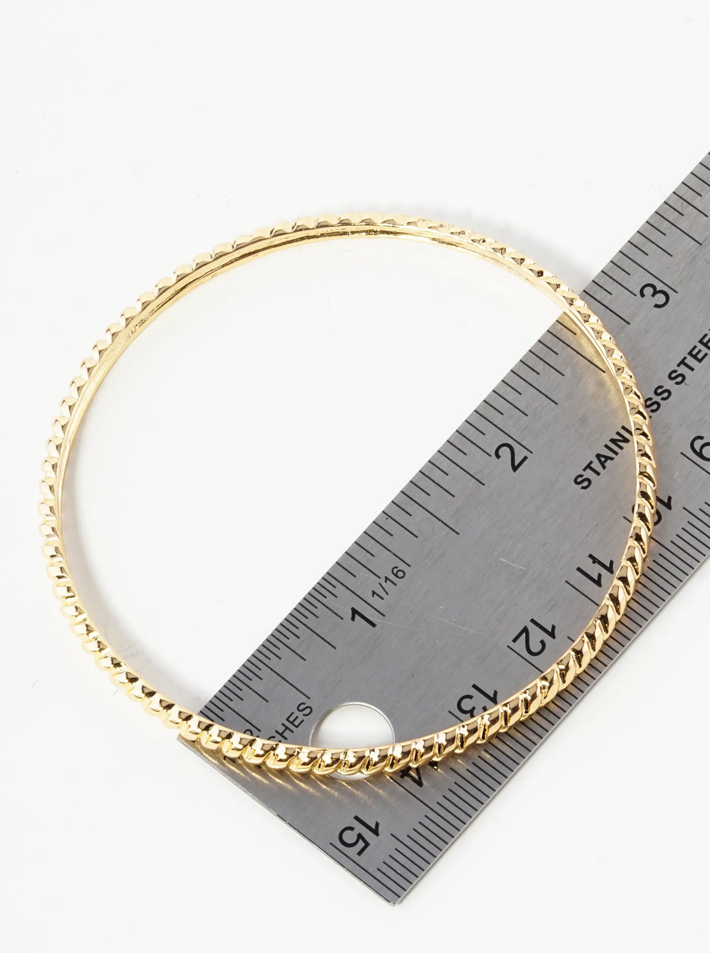 Set Of 3 Textured Bangle Bracelet