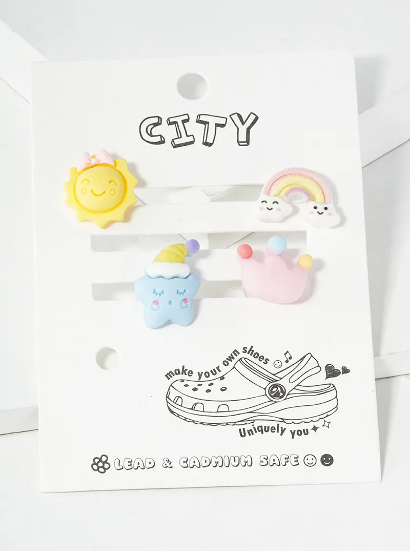 Set Of 4 Jibbitz Shoe Charms